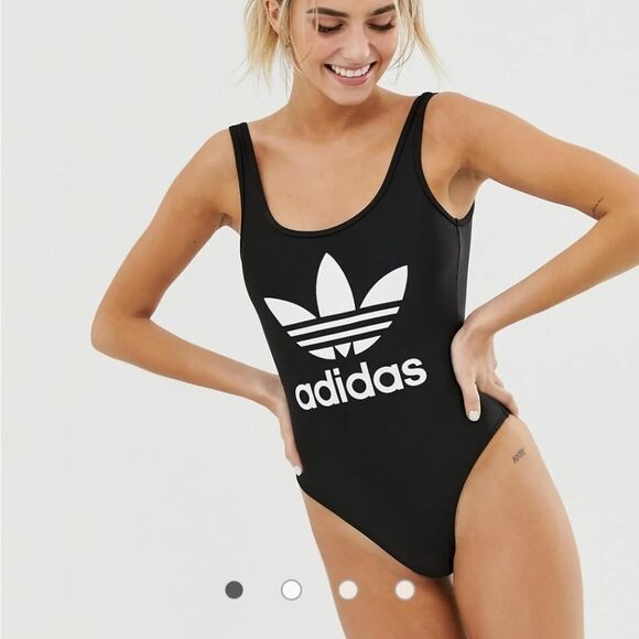 Adidas Scoop Neck Sz Large Women's One-Piece Swimsuit - Picture 5 of 9